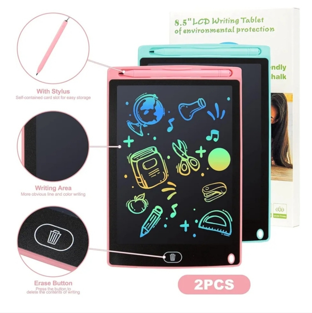 LCD Writing Tablet - Multi-Color Set Red And Blue - Picture 8 of 10